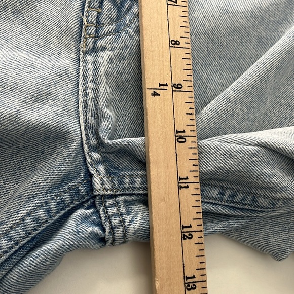 & Denim Blue Jean Long distressed, high-rise wide leg pants women’s size 4 - Picture 4 of 9